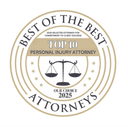 Best of the Best Attorneys Top 10 Personal Injury Attorney 2025 seal