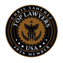 Top Lawyers USA 2026 Member seal awarded to Chris Sanchez