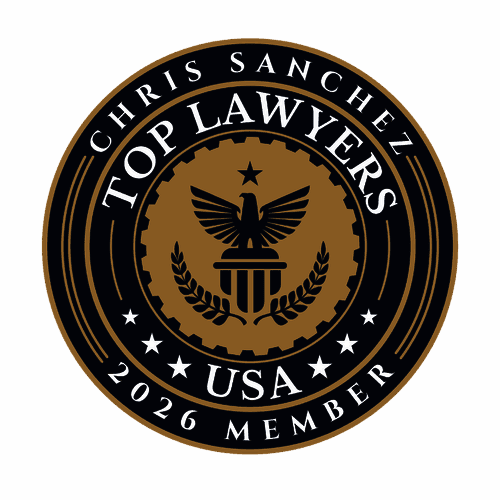 Top Lawyers USA 2026 Member seal awarded to Chris Sanchez